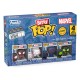 Pack de 4 Figuras Bitty POP! Spider-Man na caixa
