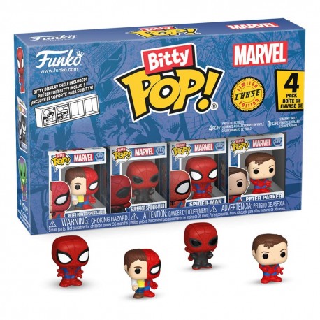 Pack de 4 figuras de Spider-Man Bitty POP! Vinyl