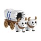 Figura de vinil Oregon Trail com bois e carroça