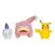 Figuras Pokémon Pikachu, Litwick y Slowpoke de 5 cm