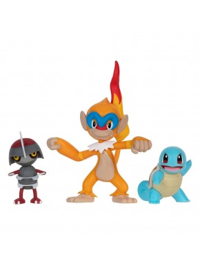 Pokémon figuras Pawniard, Squirtle y Monferno 5 cm