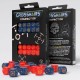 Dados Crosshairs Compact D6 en cobalto y rojo