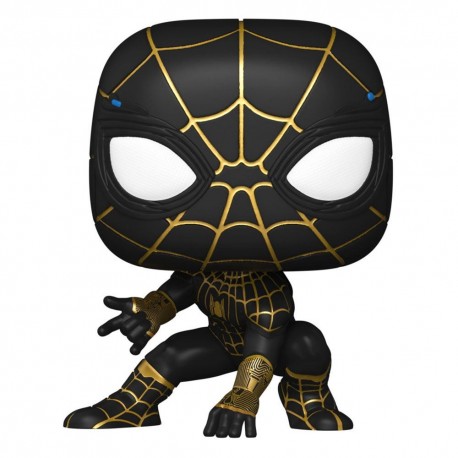 Figura de vinilo Spider-Man Black & Gold Suit de 9 cm