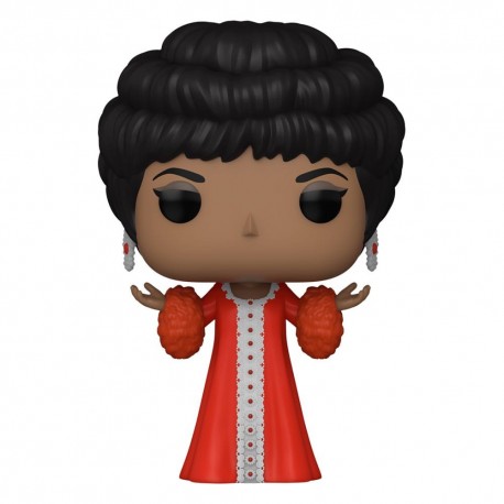 Figura POP! Aretha Franklin em vestido vermelho