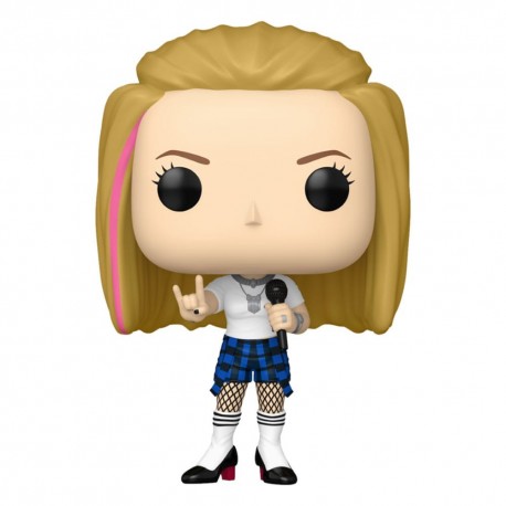 Figura Funko POP! Avril Lavigne con falda azul y micrófono