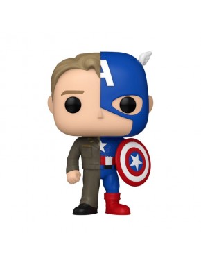 Figura de Captain America y Steve Rogers de Funko POP.