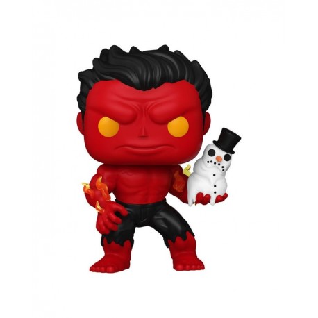 Figura de vinilo Funko POP! Red Hulk navideña de 9 cm