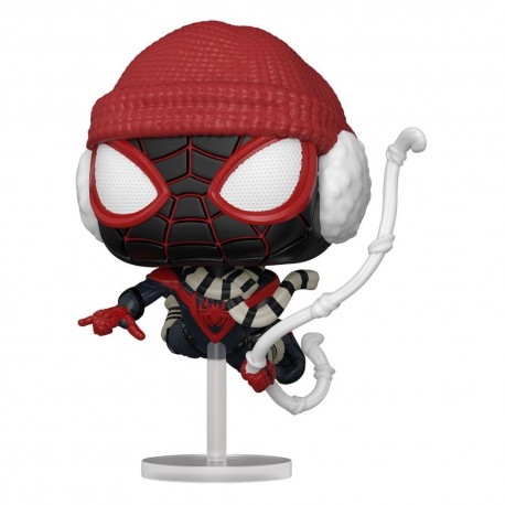 Figura POP de Miles Morales en traje de invierno