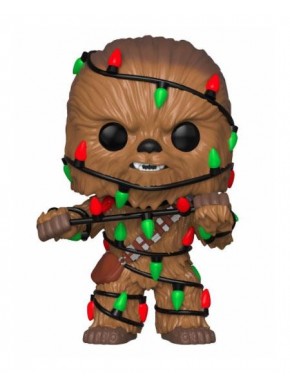 Funko POP! Chewbacca natalino com luzes coloridas
