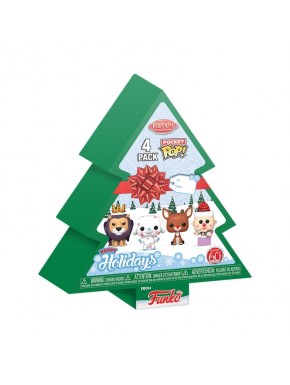 Pack de 4 porte-clés POP! Rudolph Holiday 2024