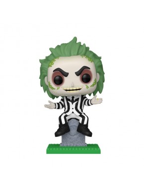 Figura POP Movies de Beetlejuice sobre piedra