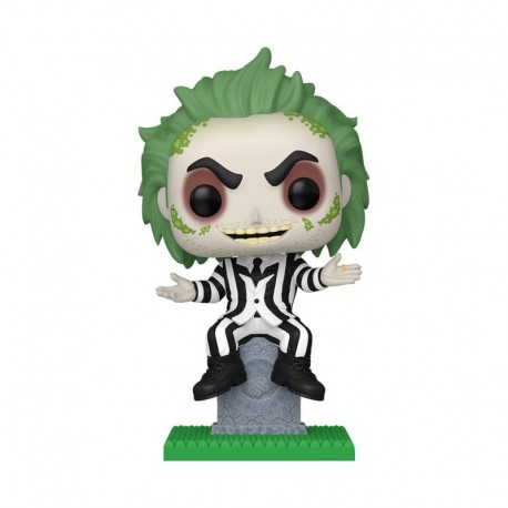 Figura POP Movies de Beetlejuice sobre piedra
