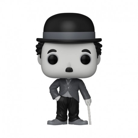 Figurine en vinyle Charlie Chaplin POP! en noir et blanc