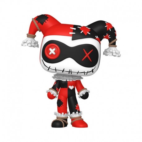 Figura Funko POP Patchwork Harley Quinn en vinilo de 9 cm