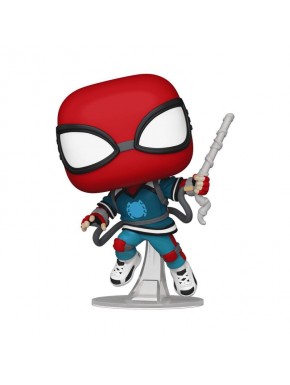 Figura POP! Vinyl Proto Suit Spider-Man con máscara roja y traje azul