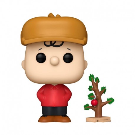 Figura de vinilo de Charlie Brown con árbol de Navidad