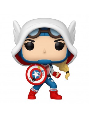 Figura Funko POP! Cap-Gwen Marvel 9 cm