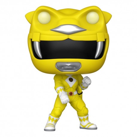 Figura vinilo Power Rangers Yellow Ranger GITD 9 cm