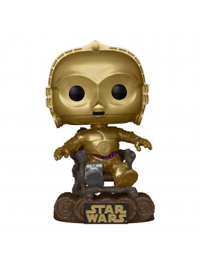 Figura POP! C3PO na Cadeira Star Wars 9 cm