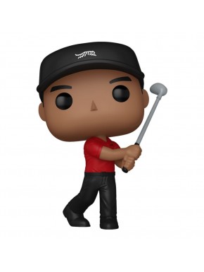 Figura de vinilo de Tiger Woods en swing, camiseta roja