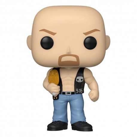 Figura de vinilo Funko POP! Steve Austin con cinturón 9 cm