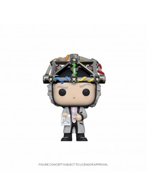 Figura de Doc con casco de Regreso al Futuro de 9 cm