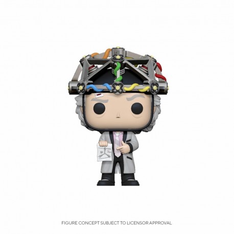 Figura de Doc con casco de Regreso al Futuro de 9 cm