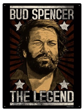 Placa de chapa Bud Spencer The Legend 30 x 40 cm