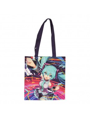Bolsa de algodón Hatsune Miku con diseño colorido