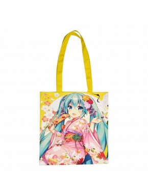 Bolsa de Hatsune Miku en kimono rosa
