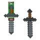 Réplica de espada de piedra de Minecraft de 43 cm
