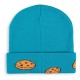 Gorro beanie azul con rostro de El Monstruo de las Galletas
