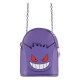 Bolsa pequeña morada de Pokémon con cara de Gengar