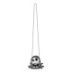 Bolsa pequeña de Jack Skellington con detalles de rayas negras y blancas