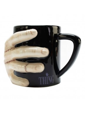 Taza 3D de cerámica de Wednesday con diseño de mano