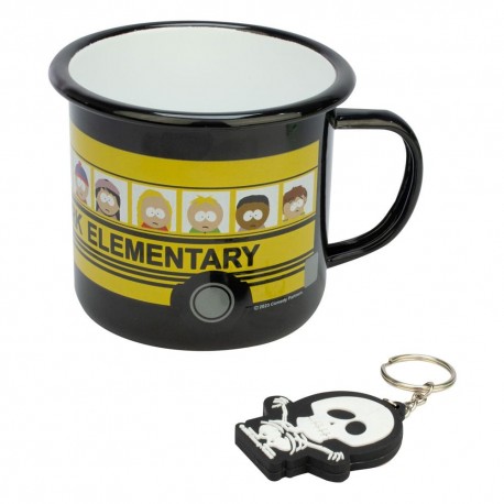Set de taza y llavero de South Park esmaltado