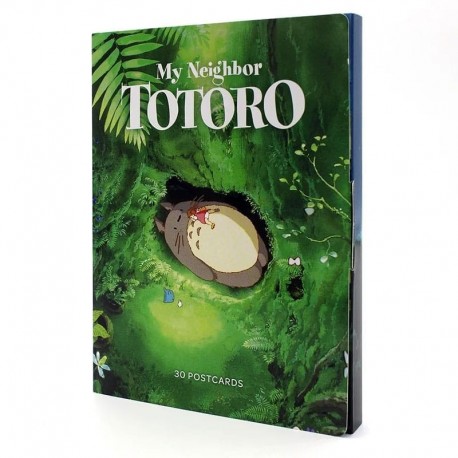 Boîte de cartes postales Mon Voisin Totoro avec illustrations du Studio Ghibli
