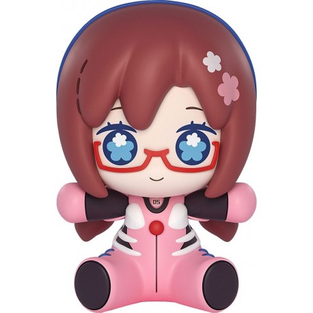 Figurine chibi de Mari en plugsuit rose d'Evangelion