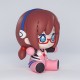 Figurine chibi de Mari en plugsuit rose d'Evangelion