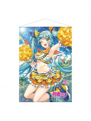 Póster de tela de Hatsune Miku animadora en verano 50x70 cm