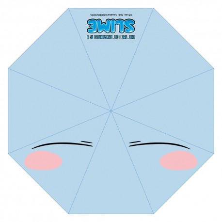 Guarda-chuva azul Rimuru com design de anime