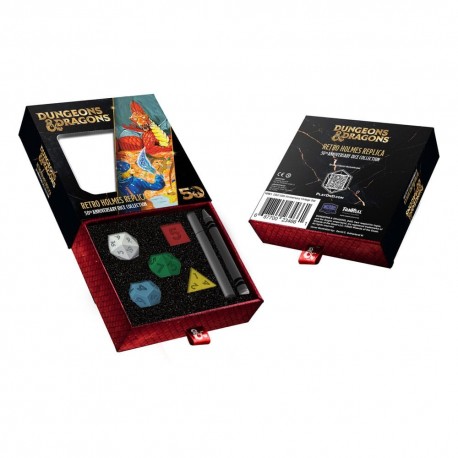 Pack de Dés Dungeons & Dragons Retro Holmes 50ème Anniversaire