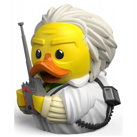 Figurine de Doc Brown en style canard