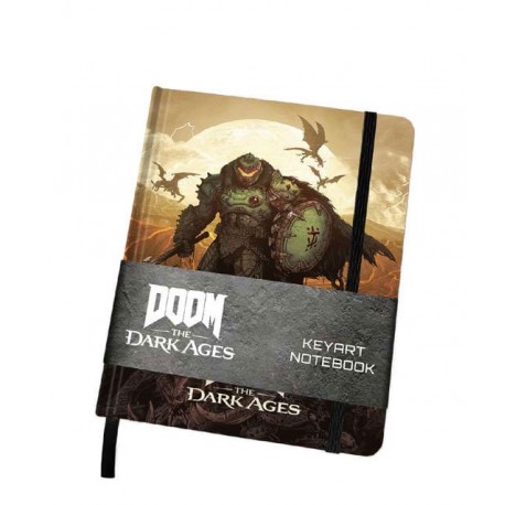 Caderno A5 com arte de Doom The Dark Ages
