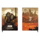 Caderno A5 com arte de Doom The Dark Ages