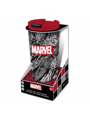 Termo Marvel de acero inoxidable con diseño de personajes