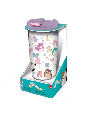 Termo de viaje Squishmallows acero inoxidable con ilustraciones