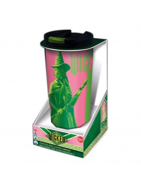 Termo de acero inoxidable Wicked con Elphaba y Glinda