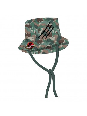 Gorra de camuflaje Jurassic Park con logo y arañazos