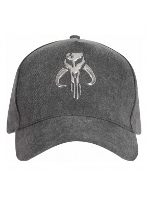 Gorra de béisbol gris de Star Wars con emblema plateado